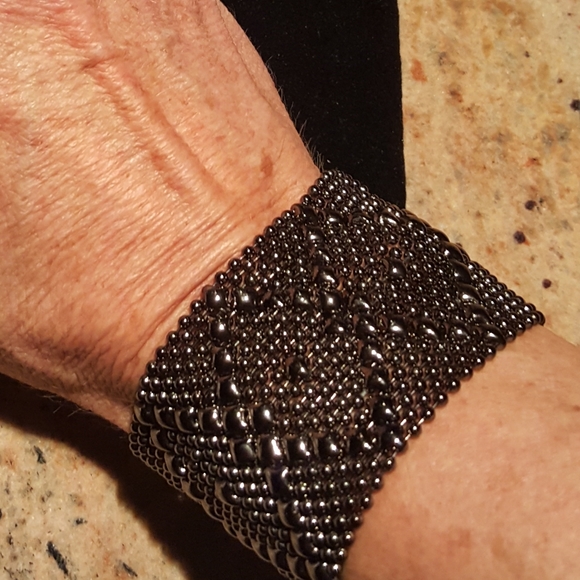 SG Liquid Metal Jewelry - SG LIQUID METAL COLLECTION Black Chrome bracelet